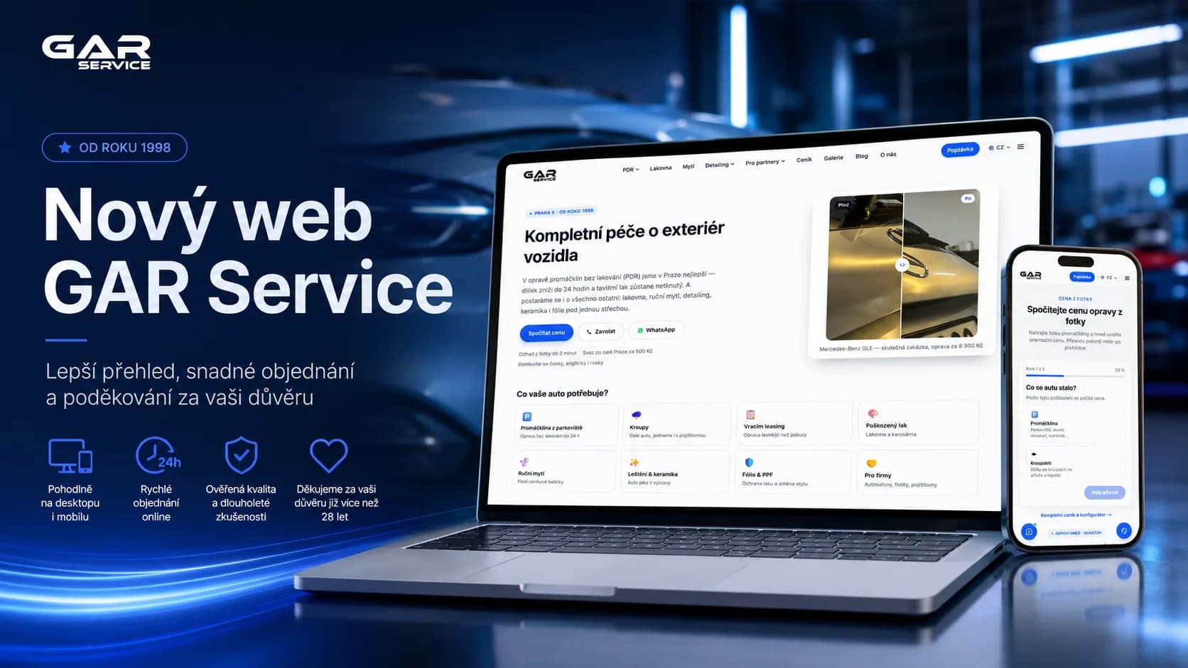 New GAR Service Website: Better Overview, Easy Booking, and a Thank You for Your Trust